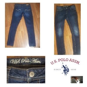 U.S. Polo Assn. Blue Skinny Jeans Size 5/6